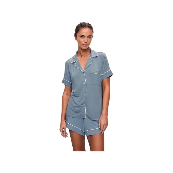(取寄) エバージェイ レディース ジゼル リラックスド-フィット ショート Pj セット Eberjey women Gisele Relaxed Short PJ Set Cornflower Blue eberjey（エバージェイ） (取寄) レディース ジゼル リラックスド