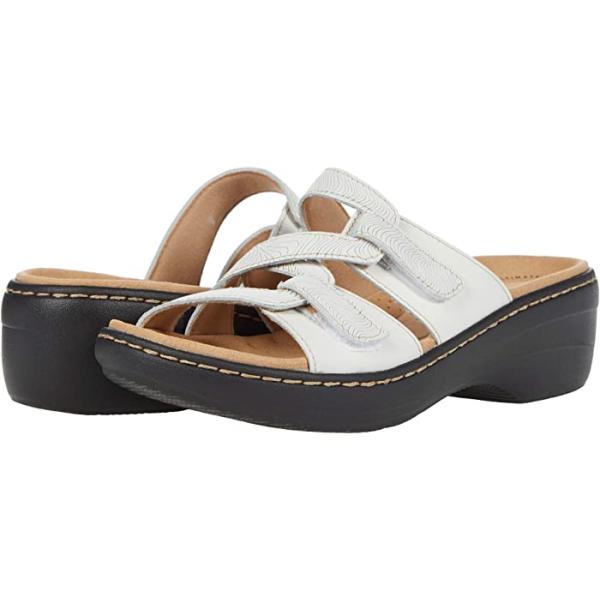 (取寄) クラークス レディース マーリア カーリ Clarks women  Merliah Karli White Leather Clarks（クラークス） (取寄) サンダル レディース マーリア カーリ