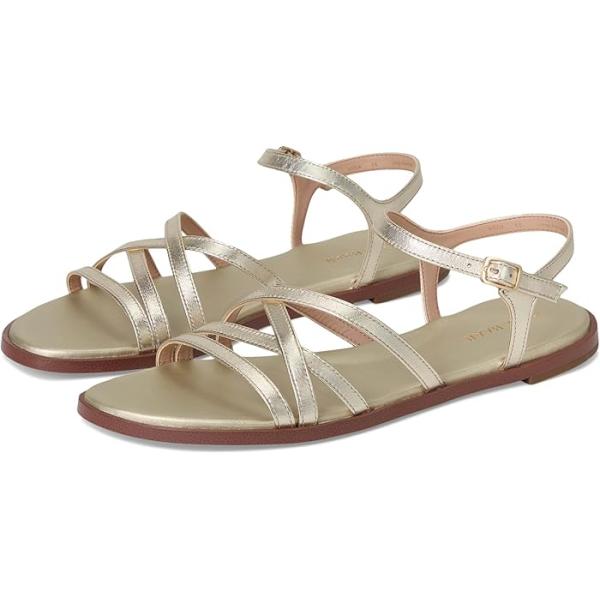 (取寄) コールハーン レディース フリン ストラップ サンダル Cole Haan women Flynn Strappy Sandals Soft Gold Leather jetrag_0d8f09c491fdcb40