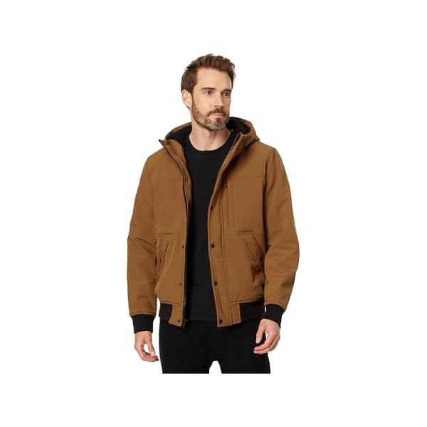 (取寄) リーバイス メンズ ソフトシェル ウィズ シェルパ ライニング アンド フード Levi's men Softshell with Sherpa Lining and Hood Olive Levi's（リーバイス） P最大17倍1/1限定 (取寄) メンズ ソフトシェル