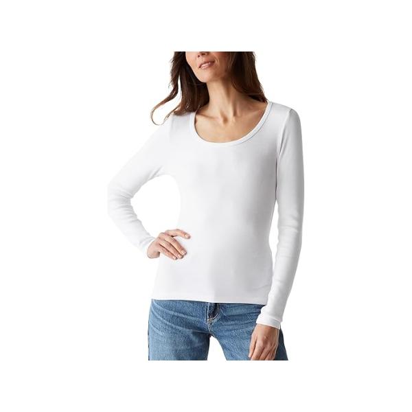 (取寄) マイケル スターズ レディース エミリア スクープ ネック ティー Michael Stars women Emilia Scoop Neck Tee Black Michael Stars (取寄) マイケル スターズ レディース エミリア