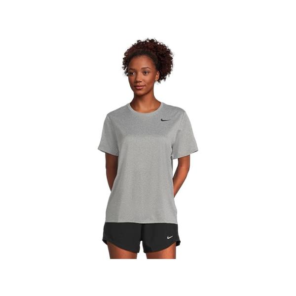 (取寄) ナイキ レディース ドライ-フィット リラックスド-フィット ショート スリーブ T-シャツ Nike women Dri-FIT Relaxed Short Sleeve T-shirt Tumbled Grey/Flat Silver/Heather/Black NIKE（ナイキ） (取寄) レディース ドライ-フィット リラックスド