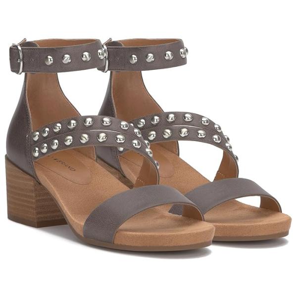 (取寄) ラッキーブランド レディース スタデッド ヒールド サンダル Lucky Brand women Lucky Brand Piah Studded Heeled Sandal Chocolate LUCKY BRAND（ラッキーブランド） P最大17倍1/1限定 (取寄) レディース