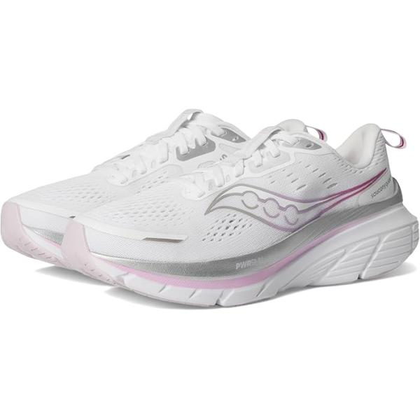 P最大21倍10/24-26限定 (取寄) サッカニー レディース ガイド 18 Saucony women Guide 18 White/Fuchsia
