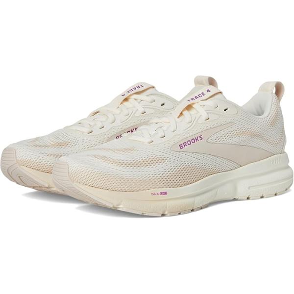P最大12倍10/2-3限定 (取寄) ブルックス レディース トレース 4 Brooks women Trace 4 Coconut Milk/Almond/Purple