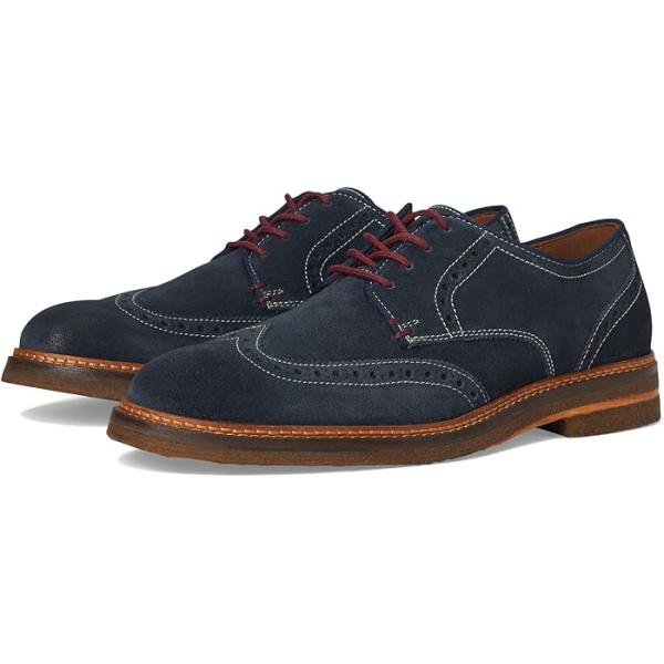 Men's Calder Wingtip in Snuff Waxed Suede | Johnston & Murphy (取