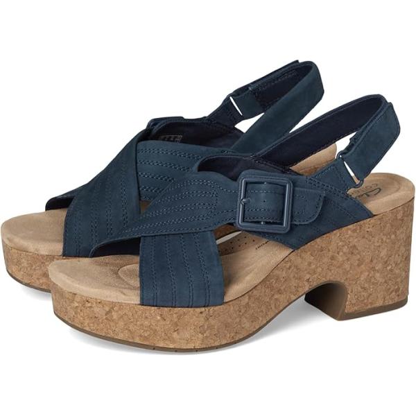 (取寄) クラークス レディース ウェスト Clarks women Nerisa West Navy Nubuck Clarks（クラークス） P最大17倍1/1限定 (取寄) シューズ レディース
