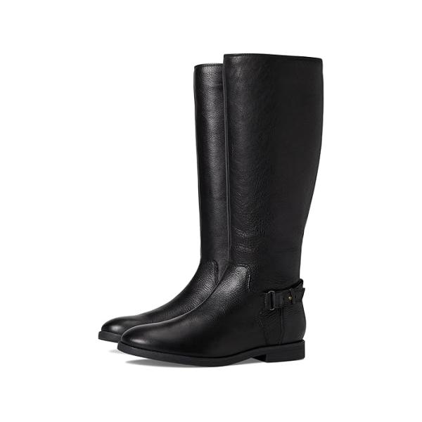 (取寄) バイオニック レディース ロシェル ジップ トール ブーツ VIONIC women Rochelle Zip Tall Boots Black Tumbled Leather Wide Calf vionic（バイオニック） P最大17倍1/1限定 (取寄) レディース ロシェル