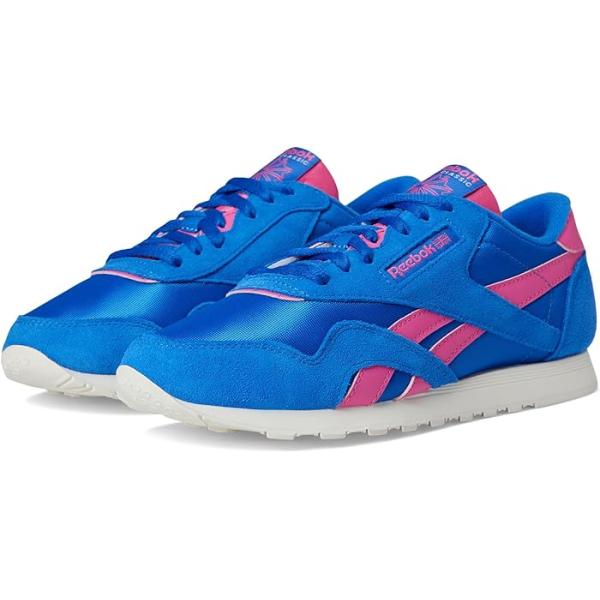 (取寄) リーボック ライフスタイル レディース クラシック ナイロン Reebok Lifestyle women Classic Nylon Optimum Blue/True Pink/Chalk Reebok（リーボック） (取寄) ライフスタイル レディース クラシック