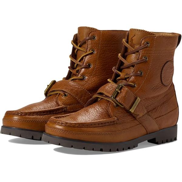 POLO RALPH LAUREN レザーブーツ ブラウン レンジャー 本革 POLO RALPH LAUREN RANGER MID-BOOTS POLO BROWN （ポロ ラルフ
