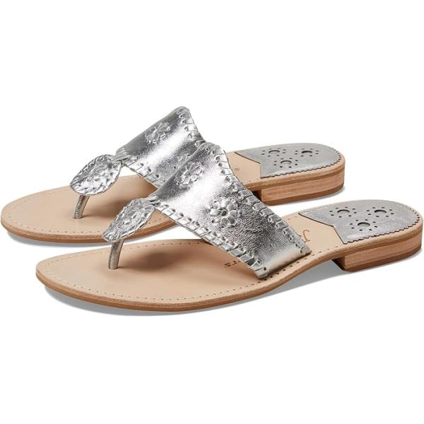 (取寄) ジャック ロジャース レディース ジャックス フラッツ サンダル ワイド Jack Rogers women Jack Rogers Jacks Flat Sandal Wide White/White ジャックロジャース（JACK ROGERS） (取寄) ジャック ロジャース