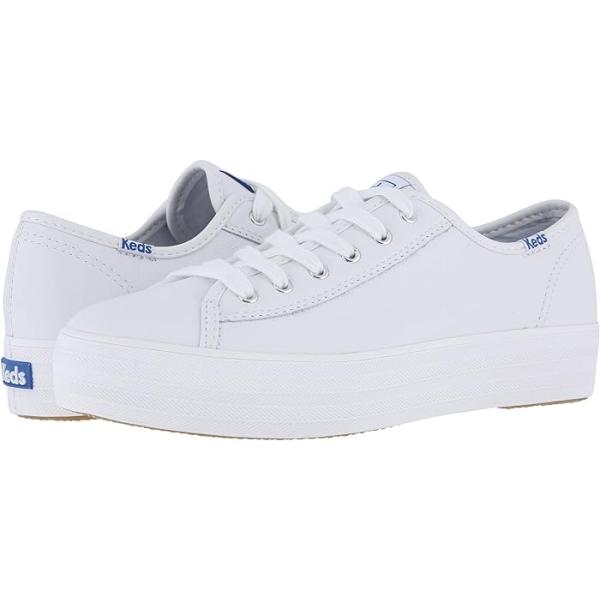 (取寄) ケッズ レディース トリプル キック レザー Keds women Keds Triple Kick Leather White jetrag_5f90d17b4ff5380a