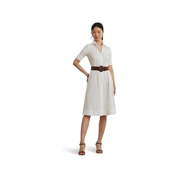 (取寄) ローレン ラルフローレン レディース コットンブレンド シャツドレス Lauren Ralph Lauren women Cotton-Blend Shirtdress Capri Blue LAUREN RALPH LAUREN（ローレン ラルフローレン） (取寄) ローレン