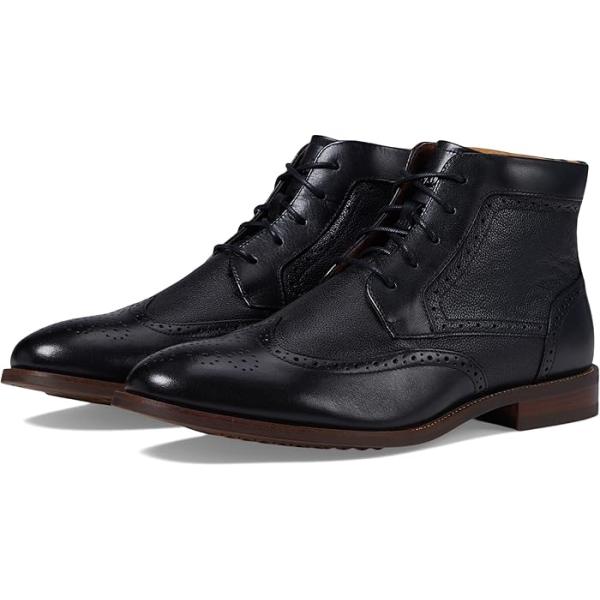 (取寄) フローシャイム メンズ ルッチ ウィングチップ レース ブーツ Florsheim men Rucci Wingtip Lace Boot Black Florsheim（フローシャイム） P最大17倍1/4限定 (取寄) メンズ ルッチ