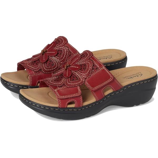 (取寄) クラークス レディース マーリア 2 ベル Clarks women Merliah 2 Belle Red Combi Leather Clarks（クラークス） P最大17倍1/1限定 (取寄) サンダル レディース