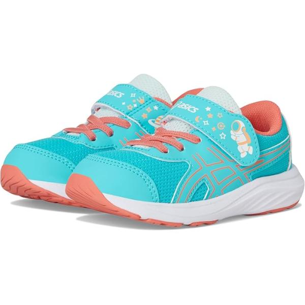 (取寄) アシックス キッズ キッズ コンテンド 9 Ts スクール ヤード (トドラー) ASICS Kids kids Contend 9 TS School Yard (Toddler) Energy Aqua/Papaya