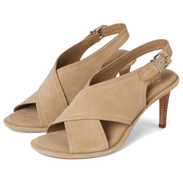 (取寄) ヴィンスカムート レディース クロス-バンド ハイ ヒール サンダル Vince Camuto women Famla Cross-band High Heel Sandals Tortilla VINCE CAMUTO（ヴィンスカムート） P最大17倍1/1限定 (取寄