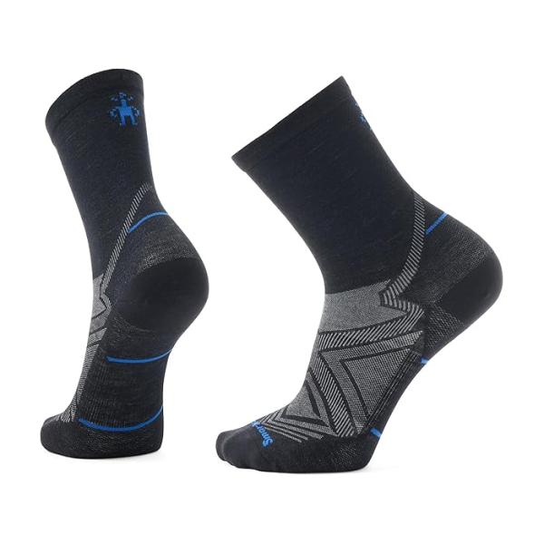 (取寄) スマートウール メンズ ラン ゼロ クッション ミッド クルー ソックス Smartwool men Smartwool Run Zero Cushion Mid Crew Socks Black スマートウール P最大17倍1/1限定 (取寄) メンズ ラン ゼロ クッション