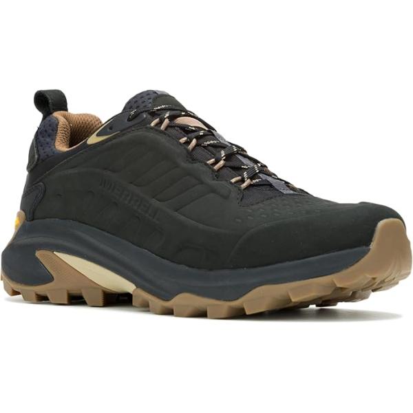 (取寄) メレル メンズ モアブ スピード 2 レザー ウォータープルーフ Merrell men Merrell Moab Speed 2 Leather Waterproof Black MERRELL（メレル） (取寄) メンズ モアブ スピード 2 レザー