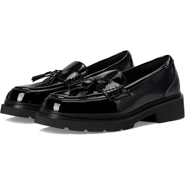 (取寄) クラークス レディース タッセル Clarks women Lauryl Tassel Black Patent Synthetic Clarks（クラークス） (取寄) レディース タッセル Clarks women