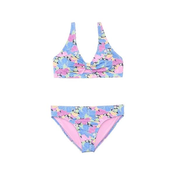 (取寄) ロキシー キッズ ガールズ アウトライン フローラル クロップ Rg セット (ビッグ キッド) Roxy Kids girls Outline Floral Crop Rg Set (Big Kid) Blue ROXY（ロキシー） (取寄) キッズ ガールズ アウトライン フローラル