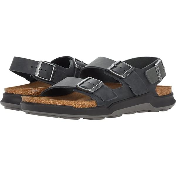 (取寄) ビルケンシュトック メンズ ミラノ ラギッド (メン) Birkenstock men Birkenstock Milano Rugged (Men) Black Oiled Leather BIRKENSTOCK（ビルケンシュトック） (取寄) メンズ ミラノ ラギッド
