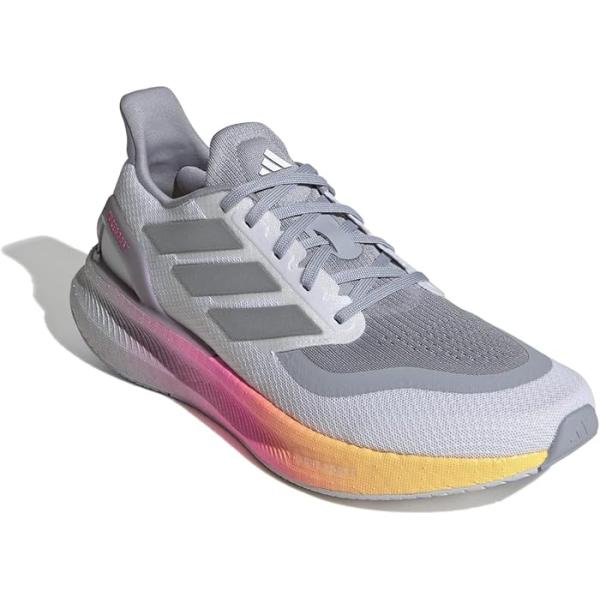 (取寄) アディダス ランニング メンズ ピュアブースト 5 ランニング シューズ adidas Running men Pureboost 5 Running Shoes White/Silver Metallic/Spark