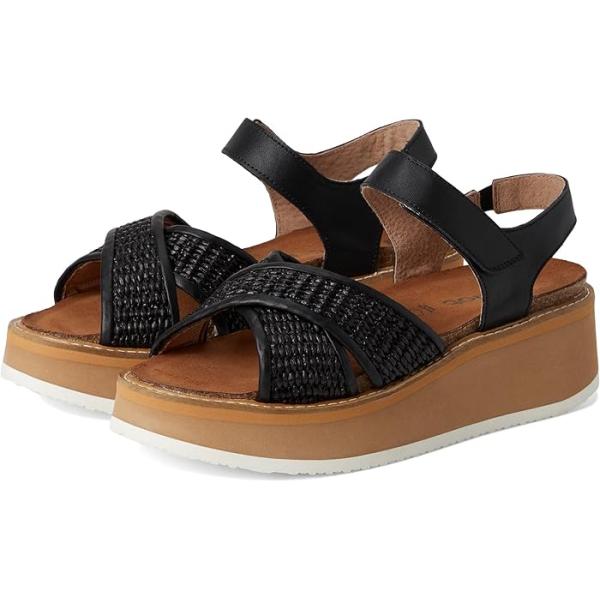 (取寄) ナオト レディース パヴロヴァ Naot women Pavlova Jet Black Leather/Black Raffia P最大17倍1/1限定 (取寄) ナオト レディース パヴロヴァ Naot women