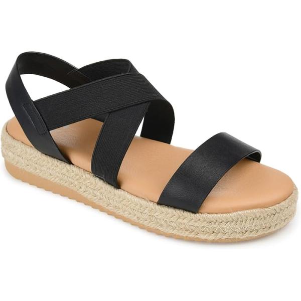 (取寄) ジュルネ コレクション レディース コンフォート フォーム キャロライン サンダル Journee Collection women Comfort Foam Caroline Sandal Tan 取寄) ジュルネ コレクション レディース コンフォート フォーム