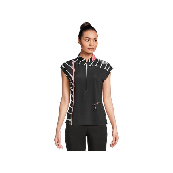 (取寄) ジェイミー サドック レディース ツイスト アンド ターン プリント ショート スリーブ トップ Jamie Sadock women Twist & Turn Print Short Sleeve Top Creme De Mint P最大17倍1/1限定 (取寄) ジェイミー サドック レディース ツイスト