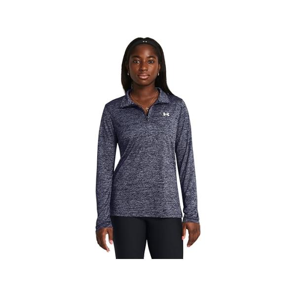 アンダー アーマー Under Armour Tech 1u002F4 ジップ Twist レディース シャツ トップス ミッドナイト Navy/Wh UNDER ARMOUR (取寄) アンダーアーマー レディース テック 1/4