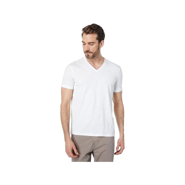 (取寄) ジョン バルベイトス メンズ ショート スリーブ スラブ V-ネック ウィズ カット ロー エッジ K3595U1B John Varvatos men  Short Sleeve Slub V-Neck with Cut Raw Edge K3595U1B Black JOHN VARVATOS（ジョン ヴァルヴェイトス） P最大17倍1/1限定 (取寄