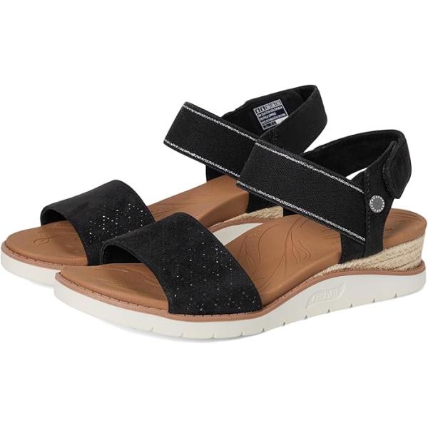 (取寄) ボブス スケッチャーズ レディース マーサ スチュワート アーチ フィット ビーチ シック BOBS from SKECHERS women Martha Stewart Arch Fit Beach Kiss-Beyond Chic Black 取寄) ボブス スケッチャーズ レディース マーサ スチュワート アーチ