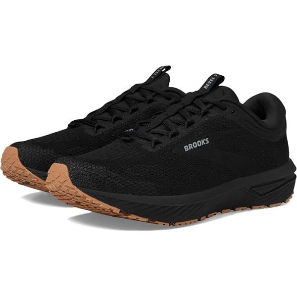 P最大12倍10/2-3限定 (取寄) ブルックス メンズ レベル 7 Brooks men Revel 7 Black/Black