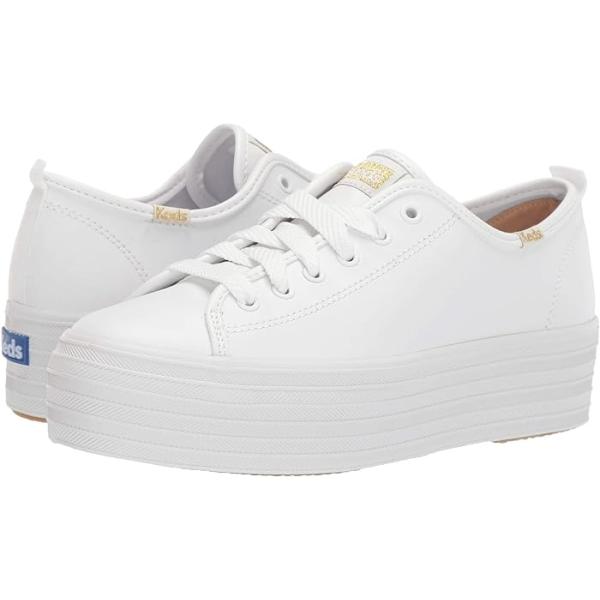 (取寄) ケッズ レディース トリプル アップ レザー Keds women Keds Triple Up Leather White Leather jetrag_b61c0d74ce324e7e