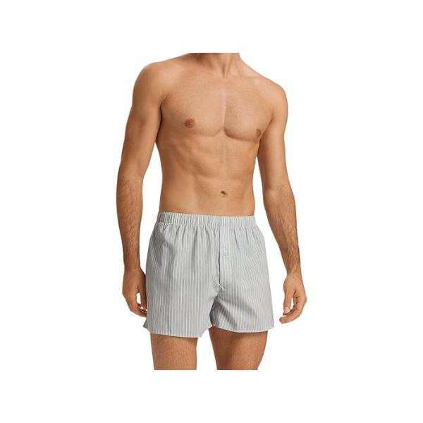 (取寄) ハンロ メンズ ファンシー ウーブン ボクサー Hanro men Fancy Woven Boxer Bluewood Stripe HANRO P最大17倍1/1限定 (取寄) ハンロ メンズ ファンシー ウーブン