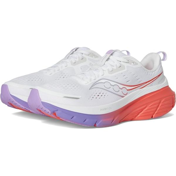 P最大21倍10/24-26限定 (取寄) サッカニー レディース ガイド 18 Saucony women Guide 18 White/Crocus