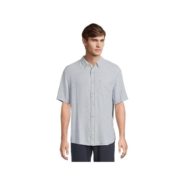 (取寄) ファリティ メンズ ショート スリーブ ブリーズ シャツ Faherty men Short Sleeve Breeze Shirt Fish Scale Redux 取寄) ファリティ メンズ ショート スリーブ ブリーズ シャツ Faherty