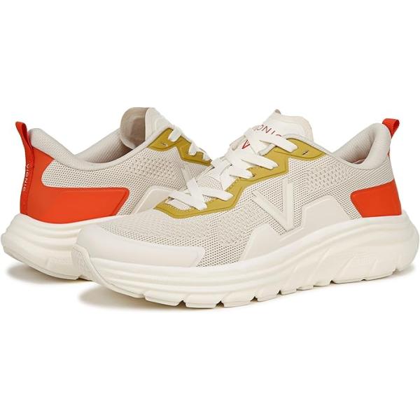 (取寄) バイオニック メンズ ウォーク マックス オックスフォード VIONIC men VIONIC Walk Max Oxfords Cream/Tangerine Tango Knit vionic（バイオニック） (取寄) スニーカー メンズ ウォーク マックス