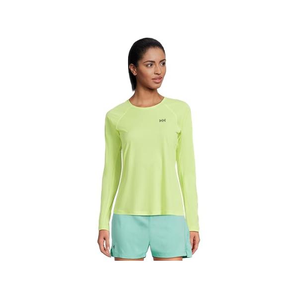 (取寄) ヘリーハンセン レディース トレイル ロング スリーブ T-シャツ Helly Hansen women Trail Long Sleeve T-Shirt Green 1 HELLY HANSEN（ヘリーハンセン） P最大21倍12/19-21限定 (取寄