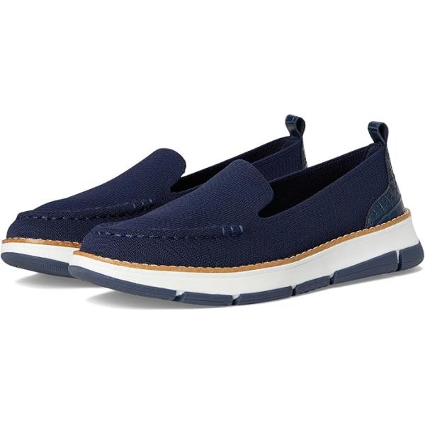 (取寄) コールハーン レディース ゼログランド レベル ステッチライト Cole Haan women Zerogrand Revel Stitchlite Venetians Navy Knit/Croc Print COLE HAAN（コールハーン） (取寄) レディース ゼログランド レベル