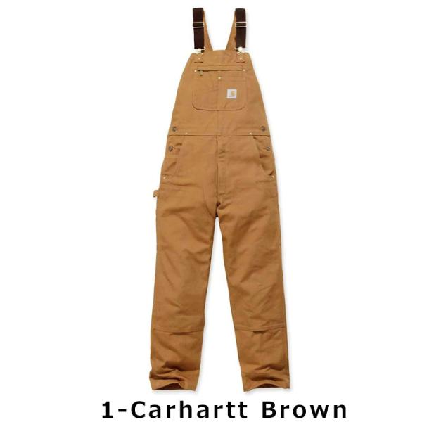 Carhartt（カーハート） メンズ オーバーオール ブラウン R01 ダック