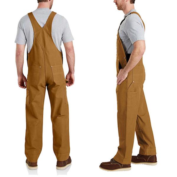 カーハート　オーバーオール　ブラウン　34 ダック セール】carhartt ワッペン ダックオーバーオール（サロペット