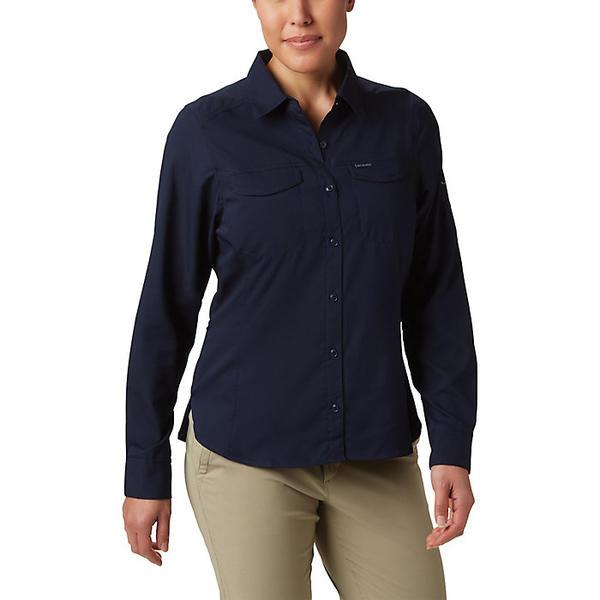 コロンビア レディース シャツ シルバー リッジ ライト ロング スリーブ シャツネイビー 長袖 トップス 女性 無地 速乾 ワンポイント ロ Columbia（コロンビア） レディース シャツ シルバー リッジ ライト
