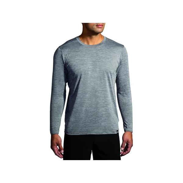 (取寄) ブルックス メンズ ラグゼ ロング スリーブ Brooks men Brooks Luxe Long Sleeve Heather Charcoal BROOKS（ブルックス） P最大17倍1/1限定 (取寄) メンズ ラグゼ ロング