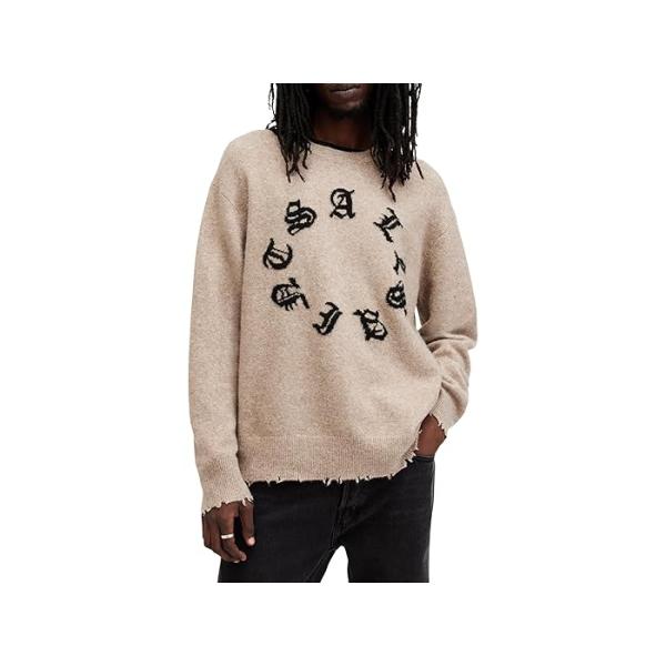 (取寄) オールセインツ メンズ メッセージ クルー AllSaints men Message Crew Gunl Grey ALLSAINTS（オールセインツ） (取寄) メンズ クルー AllSaints men