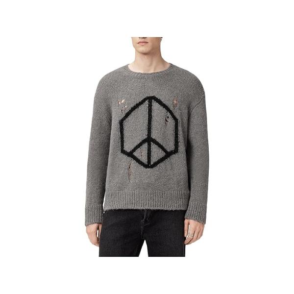 (取寄) オールセインツ メンズ メッセージ クルー AllSaints men Message Crew Gunl Grey ALLSAINTS（オールセインツ） P最大17倍1/1限定 (取寄) メンズ