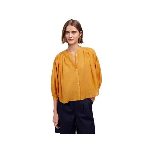 (取寄) メイドウェル レディース マディ トップ - コットン スシ ボイル Madewell women Maddy Top - Cotton Sushi Voile Jet Black madewell (取寄) メイドウェル レディース マディ トップ - コットン