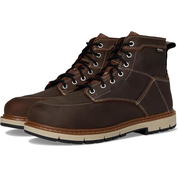 (取寄) キーン ユーティリティ メンズ サン ジョゼ 6インチ アロイ トゥ ウォータープルーフ 90 ディグリー ヒール KEEN Utility men KEEN Utility San Jose 6” Alloy Toe Waterproof 90 Degree Heel Bison/Black KEEN（キーン） (取寄) ユーティリティ メンズ サン ジョゼ 6インチ