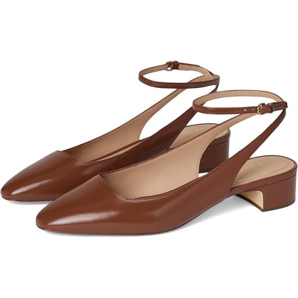 (取寄) コールハーン レディース ペイデン アンクル ストラップ パンプス Cole Haan women Paden Ankle Strap Pumps Dark Cuoio Box Leather COLE HAAN（コールハーン） (取寄) レディース ペイデン アンクル